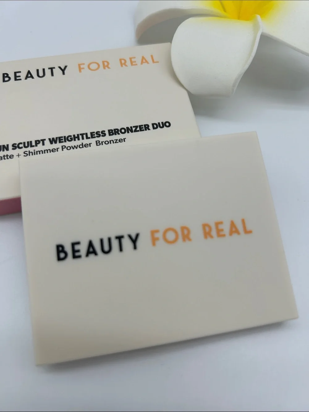 Beauty For Real Sun Sculpt Weightless Bronzer Duo NEW! Matt & Shimmer Bronzer